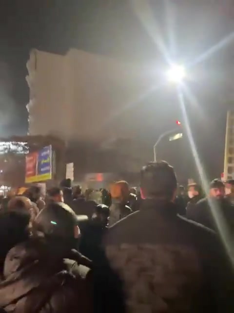 Tabriz, NE Iran Iran Protests in Tabriz last night. The sounds of security forces attacking protesters can be heard