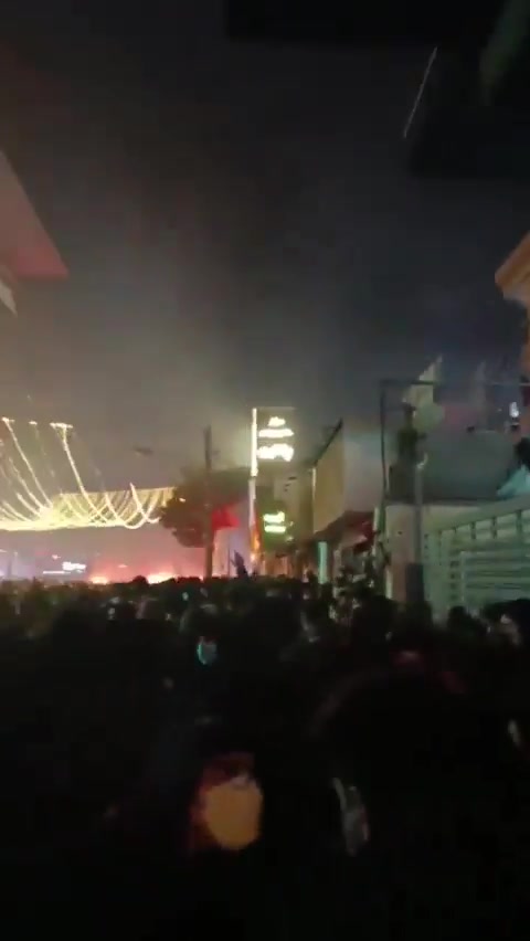 Protests have erupted in the Sattar Khan area of Tehran, with demonstrators chanting: “Death to the dictator.”