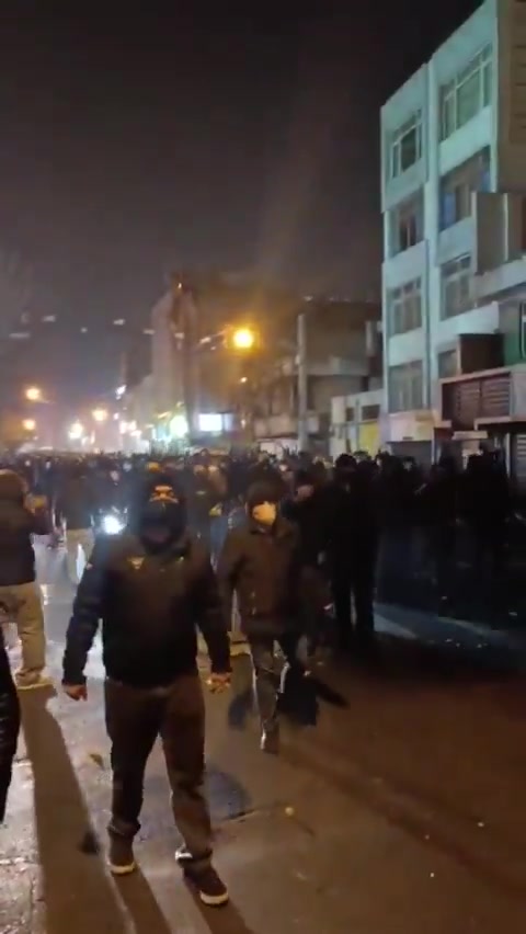 Protests have erupted in the Sattar Khan area of Tehran, with demonstrators chanting: “Death to the dictator.”