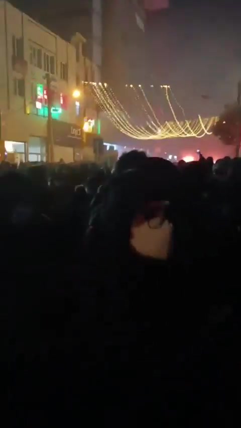 Protests erupted in the Sattarkhan district of Tehran, with demonstrators chanting Death to the dictator.