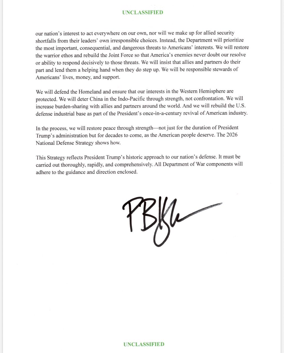 Pentagon’s National Defense Strategy released tonight says Iran appears intent on reconstituting its conventional military forces and its leaders have left open possibility that they may try again to obtain a nuclear weapon