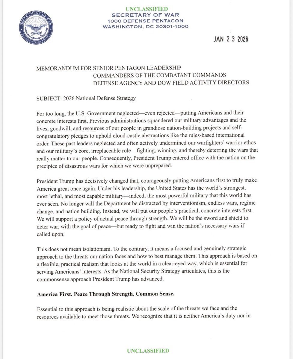 Pentagon’s National Defense Strategy released tonight says Iran appears intent on reconstituting its conventional military forces and its leaders have left open possibility that they may try again to obtain a nuclear weapon