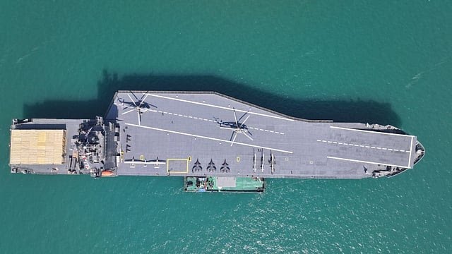 Iran's drone mothership spotted TODAY at 27.0871, 56.2005. Shahid Bagheri UAV carrier was launched in February 2025