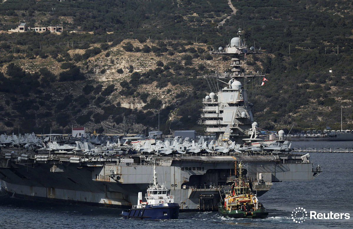 USS Gerald R. Ford aircraft carrier arrives at Souda Bay on the island of Crete, Greece, February 23, 2026. REUTERS/Stelios Misinas