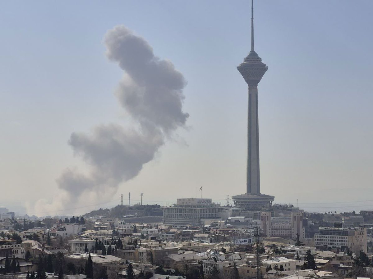 Strike seemingly near the Atomic Energy organization of Iran headquarters