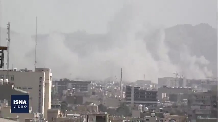 Images of US and Israeli airstrikes on areas east of Tehran