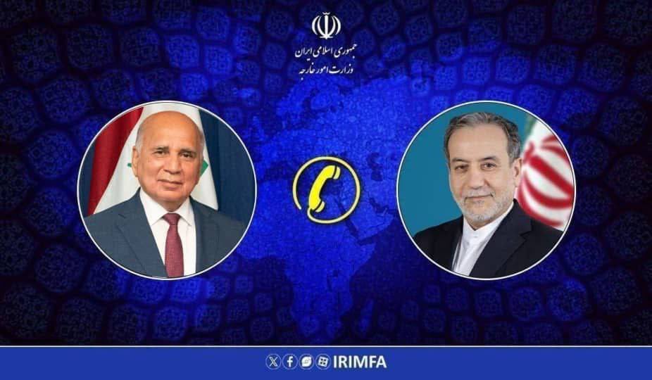 Foreign ministers of Iran and Iraq had a phone call, following the Us-Israeli strikes against Iran. FM Araghchi said Iran will continue self-defense against the aggression