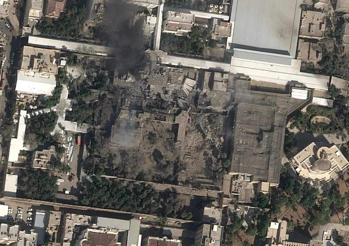 NYT: We obtained the first known satellite image of Ayatollah Ali Khamenei's compound in Tehran. There are several destroyed buildings. While the current whereabouts of Iran's supreme leader are unknown, the compound is generally used as his official residence