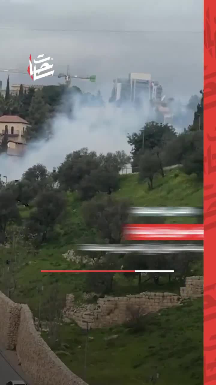 Video shows footage of explosions and fires caused by Iranian missiles falling on the town of Silwan in Jerusalem