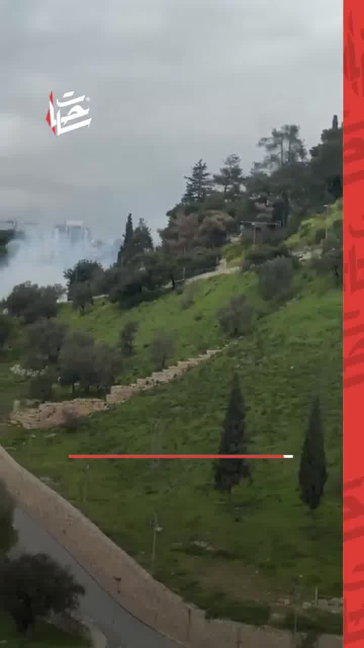Video shows footage of explosions and fires caused by Iranian missiles falling on the town of Silwan in Jerusalem