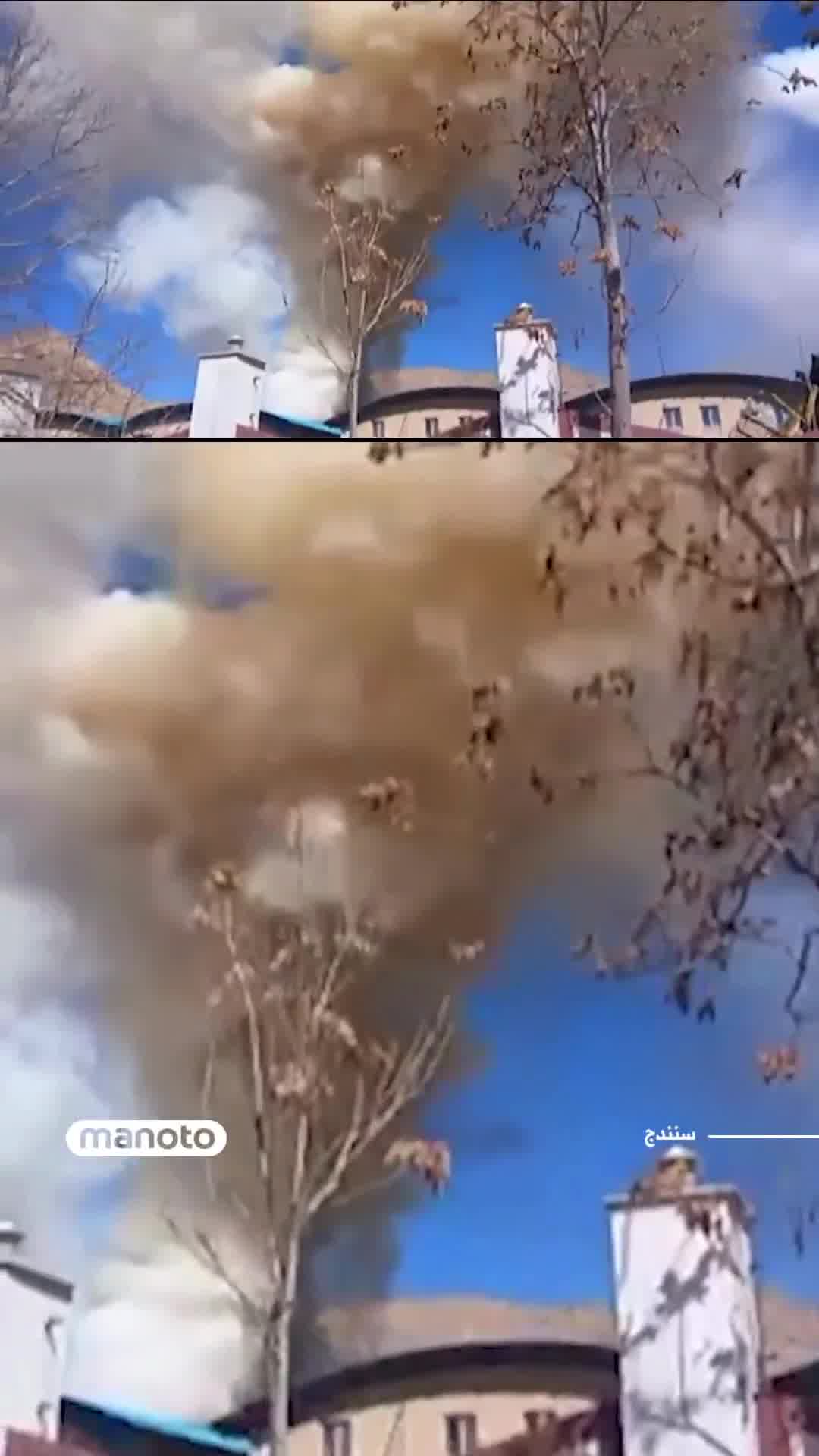 A video has been released showing an attack on an IRGC military base in the city of Sanandaj.