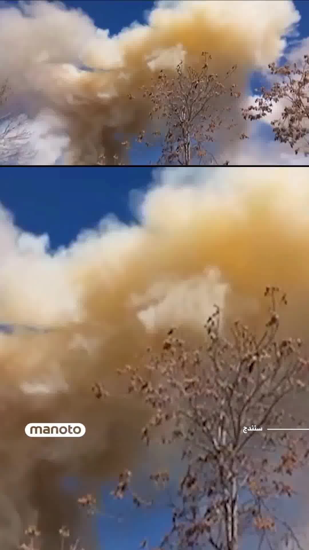 A video has been released showing an attack on an IRGC military base in the city of Sanandaj.