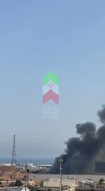 Iranian Shahed-136 kamikaze drone directly strikes a military asset inside the US Naval Base in Bahrain