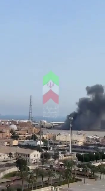 Iranian Shahed-136 kamikaze drone directly strikes a military asset inside the US Naval Base in Bahrain