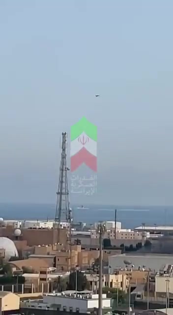 Iranian Shahed-136 kamikaze drone directly strikes a military asset inside the US Naval Base in Bahrain