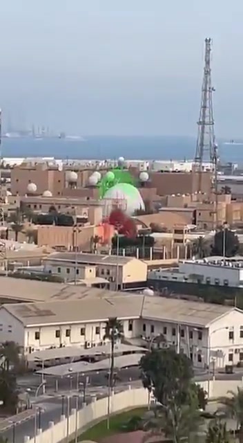 Iranian Shahed-136 kamikaze drone directly strikes a military asset inside the US Naval Base in Bahrain