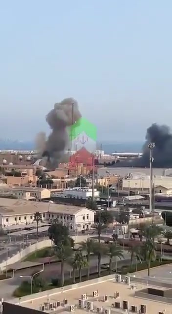 Iranian Shahed-136 kamikaze drone directly strikes a military asset inside the US Naval Base in Bahrain