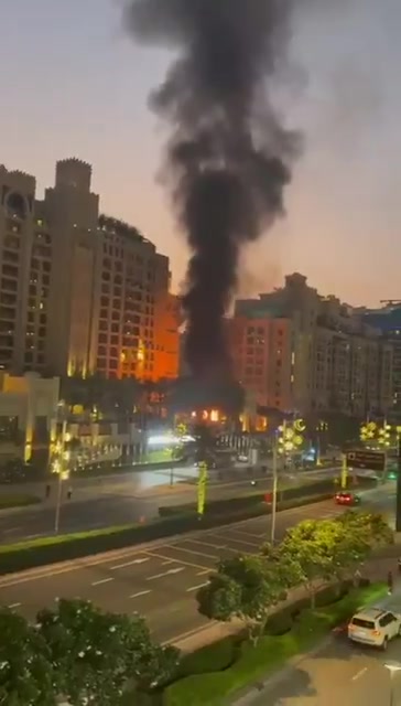 Iran strikes the @FairmontHotels in Dubai, UAE