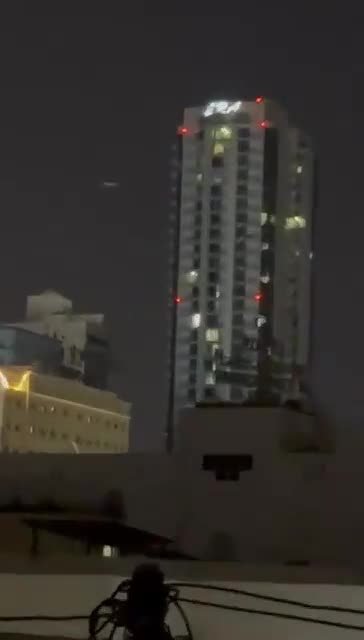 Faytuks Network video showing an Iranian drone hitting a building in Bahrain