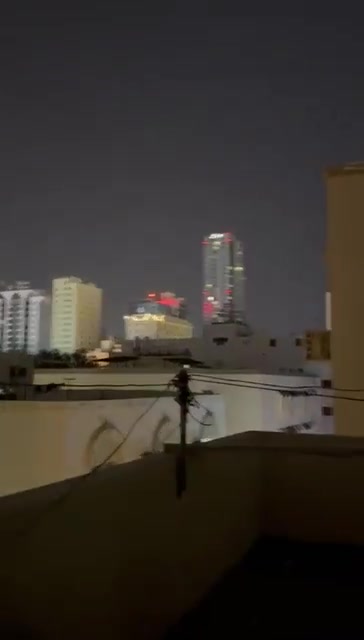 Faytuks Network video showing an Iranian drone hitting a building in Bahrain