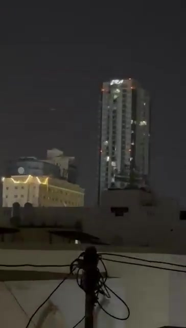 Faytuks Network video showing an Iranian drone hitting a building in Bahrain