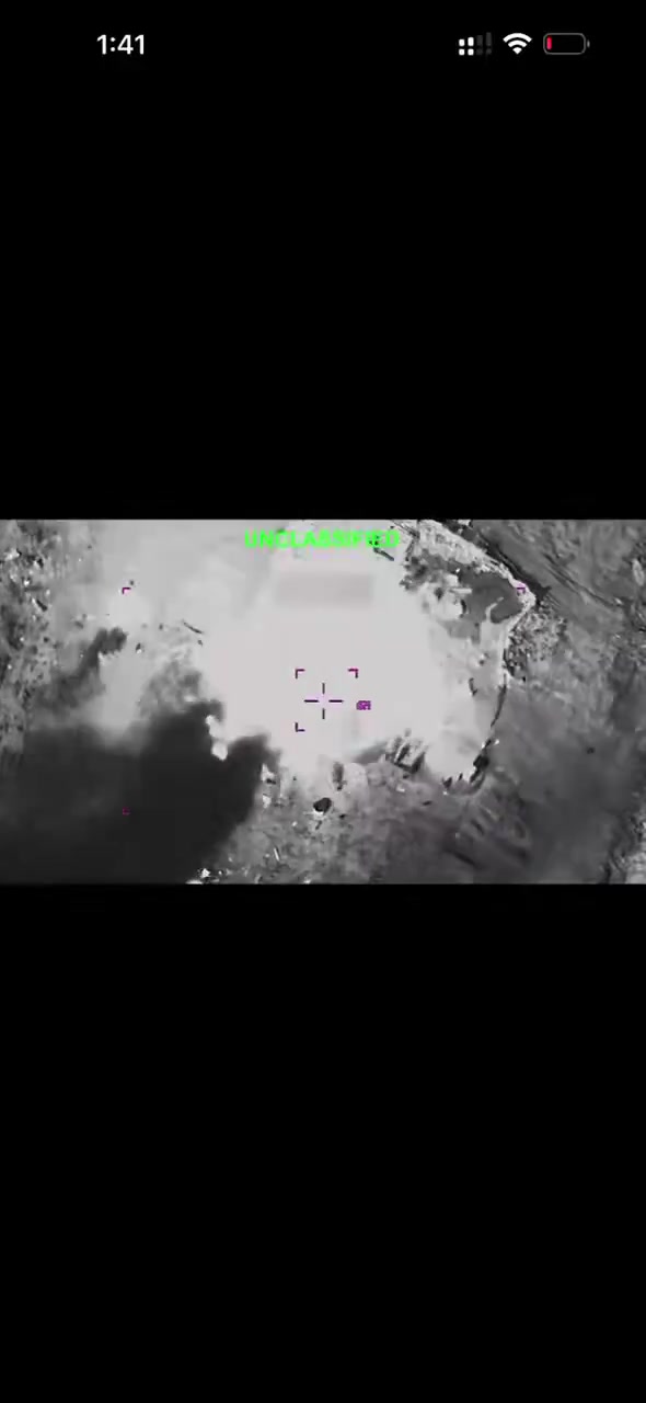 The U.S. military releases video of what it says were strikes against Iranian military targets