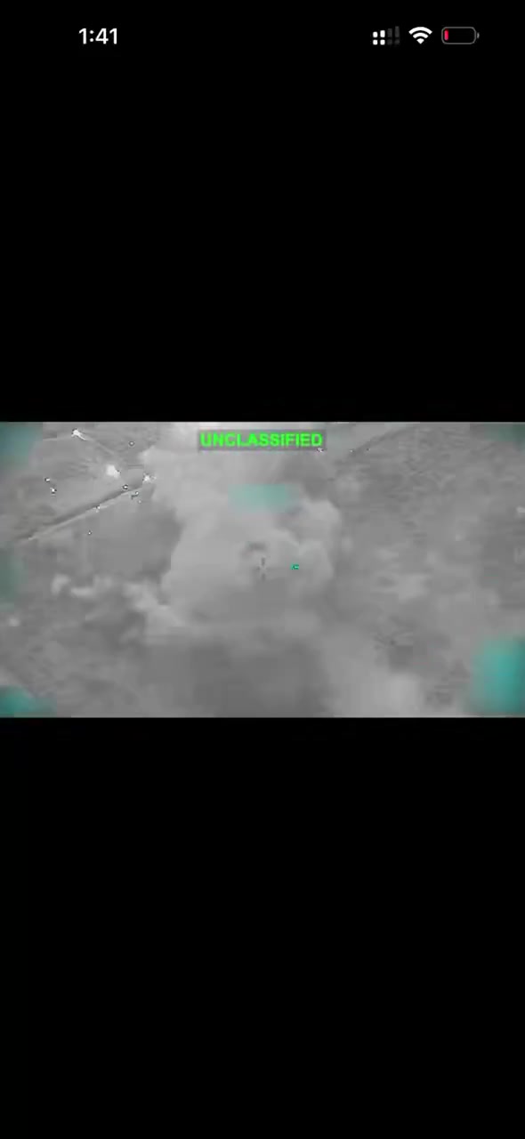 The U.S. military releases video of what it says were strikes against Iranian military targets