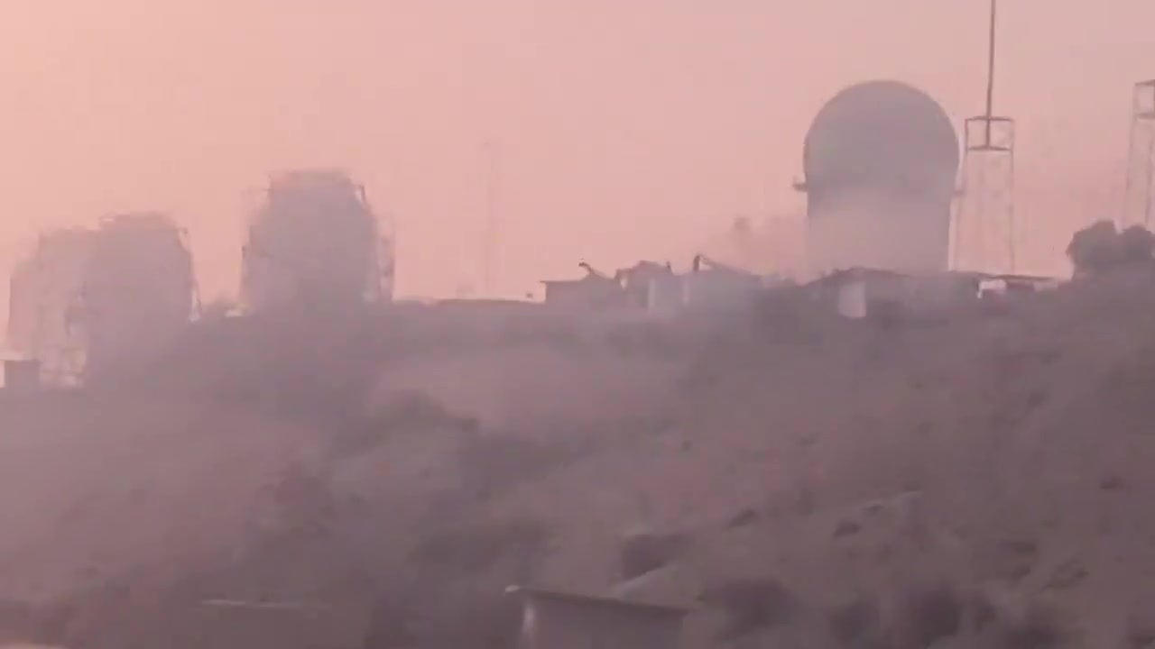 The Iranian radar site in Bandar Abbas was damaged