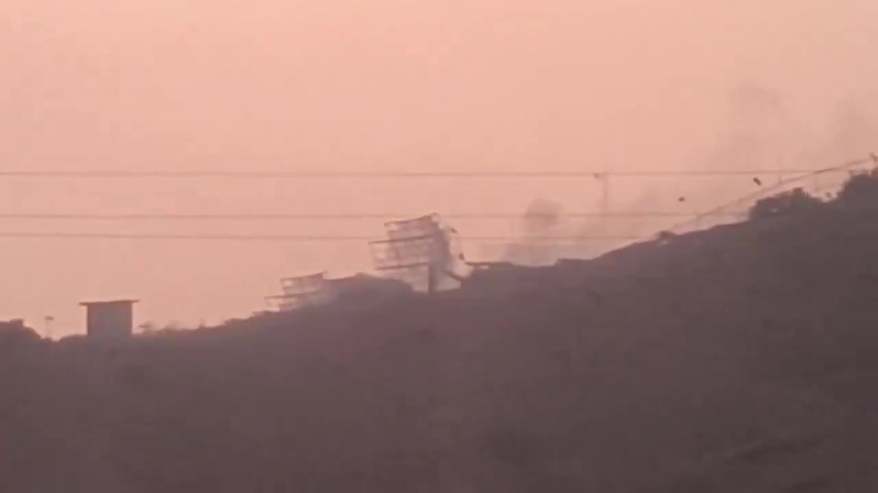 The Iranian radar site in Bandar Abbas was damaged