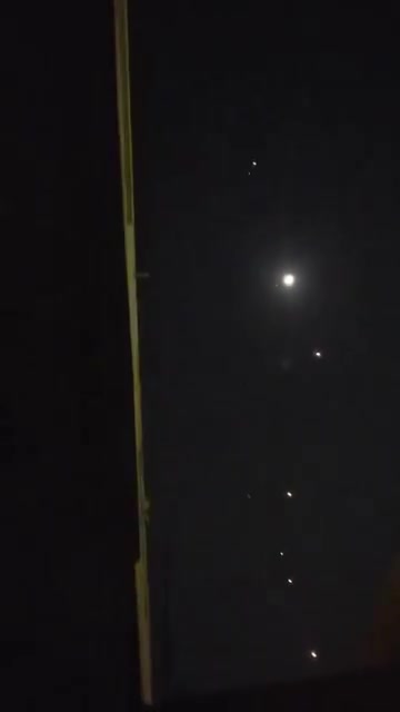 Dozens of interceptors seen launching from U.S. and Qatari MIM-104 “Patriot” Surface-to-Air Missile Batteries defending Al Udeid Air Base within the last few minutes, as Iran launches yet another wave of ballistic missiles against Qatar