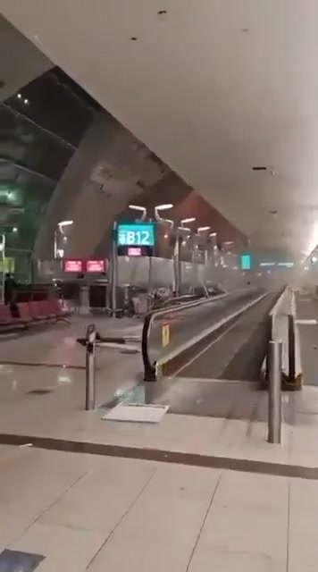 Initial reports of an Iranian drone attack hitting the Dubai International Airport. Evacuations are underway at the airport