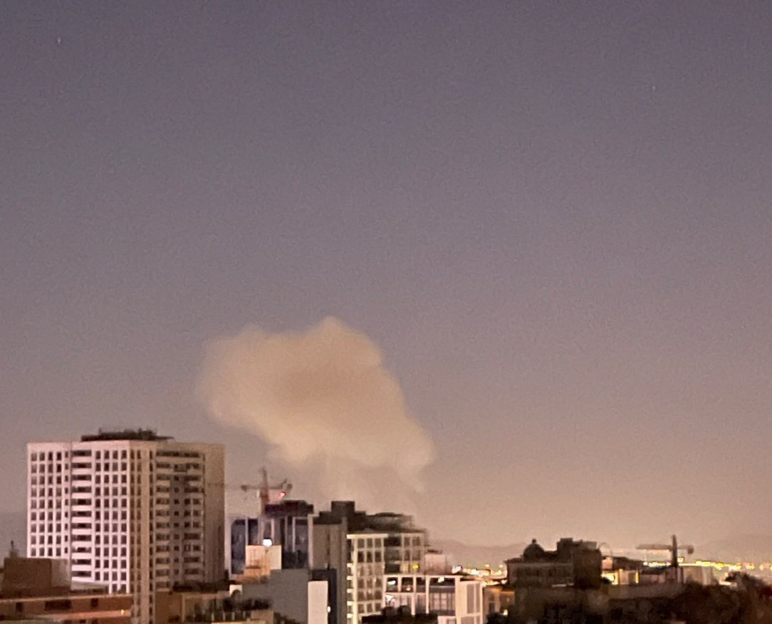 Airstrike in Northeastern Tehran, Above the Babaei Highway