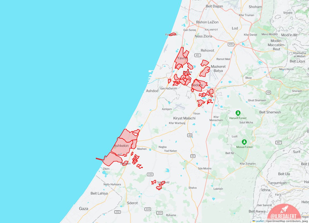 The Israeli Defense Forces detected missile launches targeting multiple areas in Israel. The Home Front Command urges residents in those locations to stay near shelters and go inside immediately when alerts sound. [06:08:55]