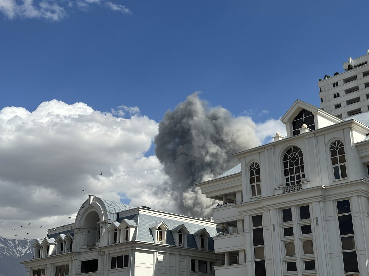 Sound of fighters and several explosions heard in Tehran just now