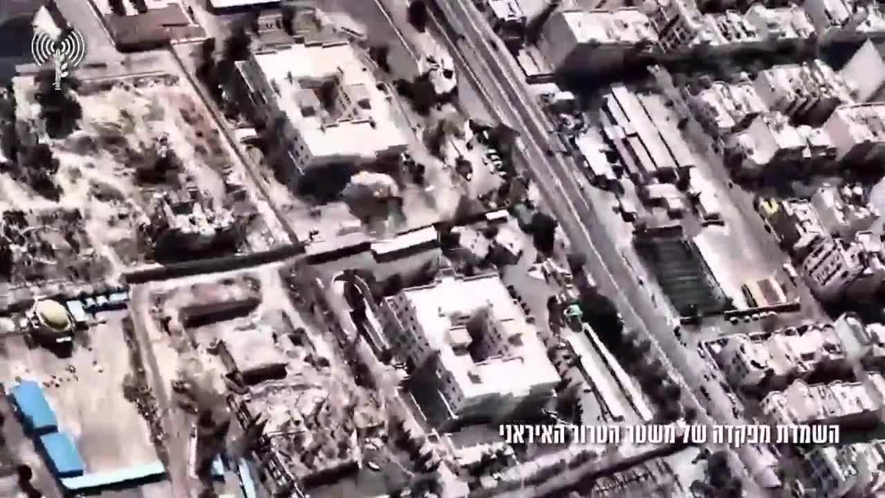 Israeli army released footage of its strikes in Tehran