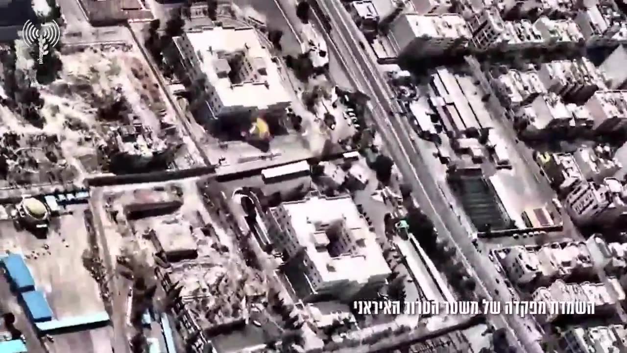 Israeli army released footage of its strikes in Tehran