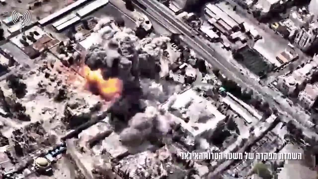 Israeli army released footage of its strikes in Tehran