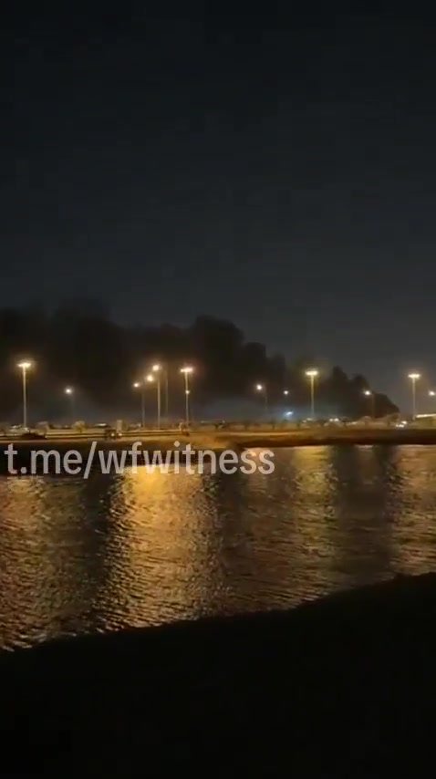 New footage also shows an impact near the Juffair Naval Base in Bahrain