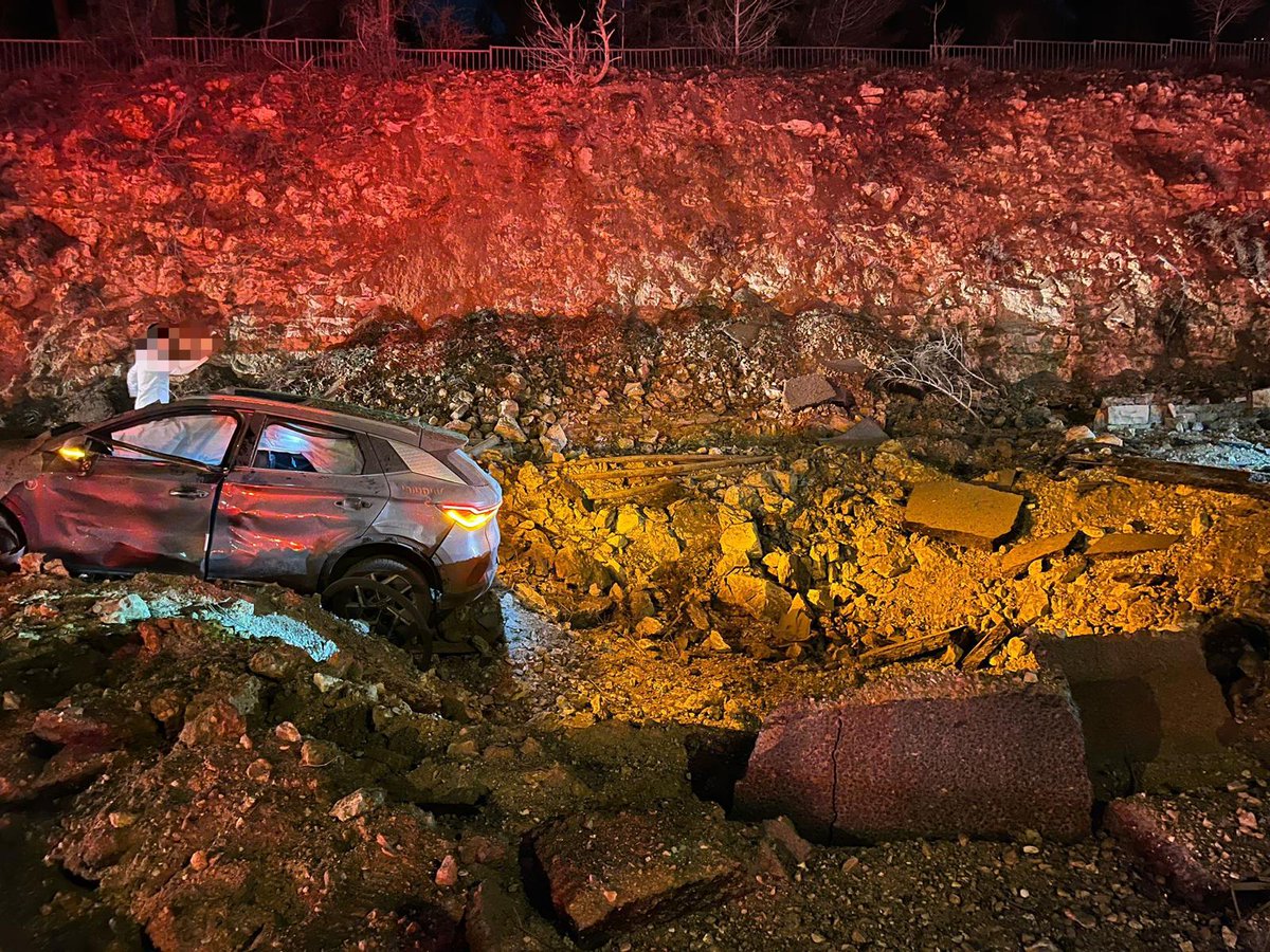 Six people are injured in the Iranian ballistic missile impact in the Jerusalem area, medics say. Magen David Adom says it is treating a man in his 50s in moderate condition and five others who were lightly hurt