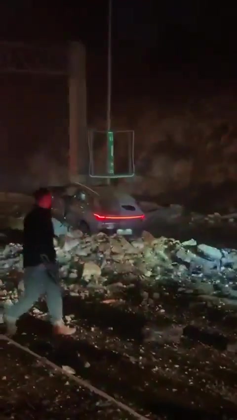 Consequences of Iranian ballistic missile strike in Jerusalem area