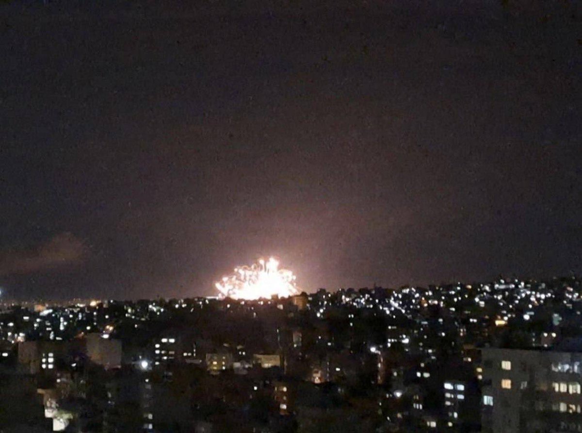 Strike earlier tonight in Tabriz, Iran