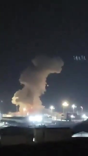 The Baheshti Pier in Chabahar Port, which is operated by the IRGC, was hit a short while ago