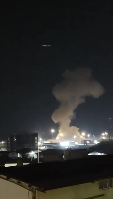 The Baheshti Pier in Chabahar Port, which is operated by the IRGC, was hit a short while ago