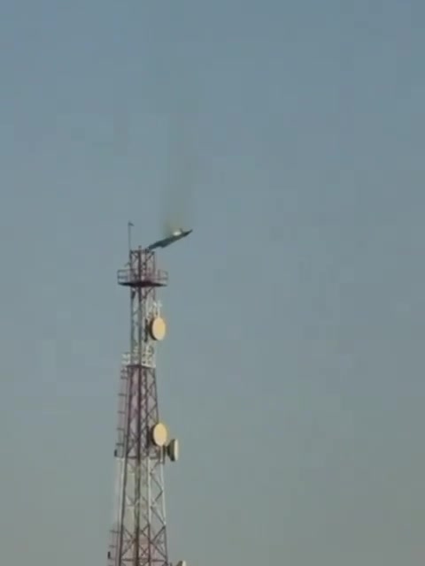 Video shows Kuwaiti air defenses accidentally shooting down a US F-15 fighter jet.