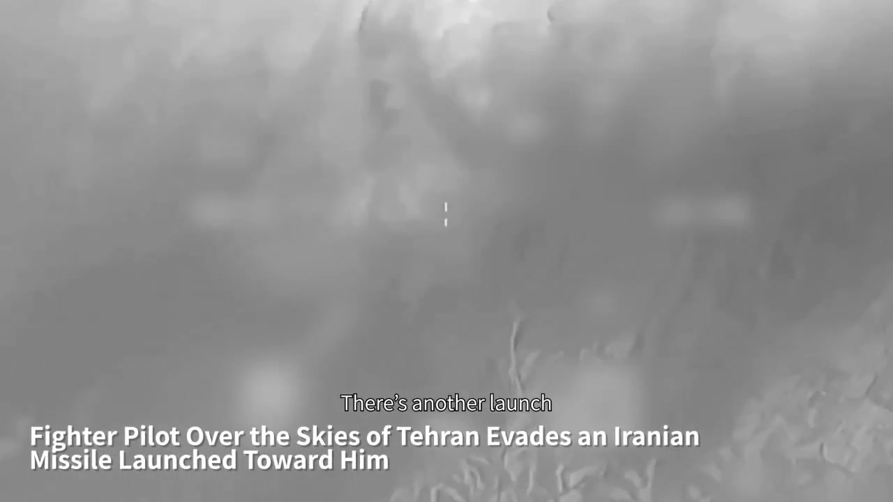 The Israeli army released footage of an Israeli Air Force fighter jet evading an Iranian missile that targeted his aircraft over the skies of Tehran