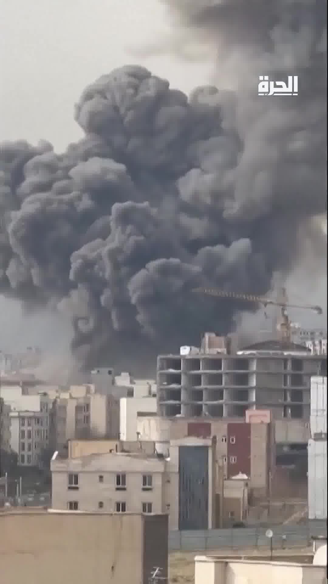 Footage shows airstrikes targeting the Iranian capital, Tehran.