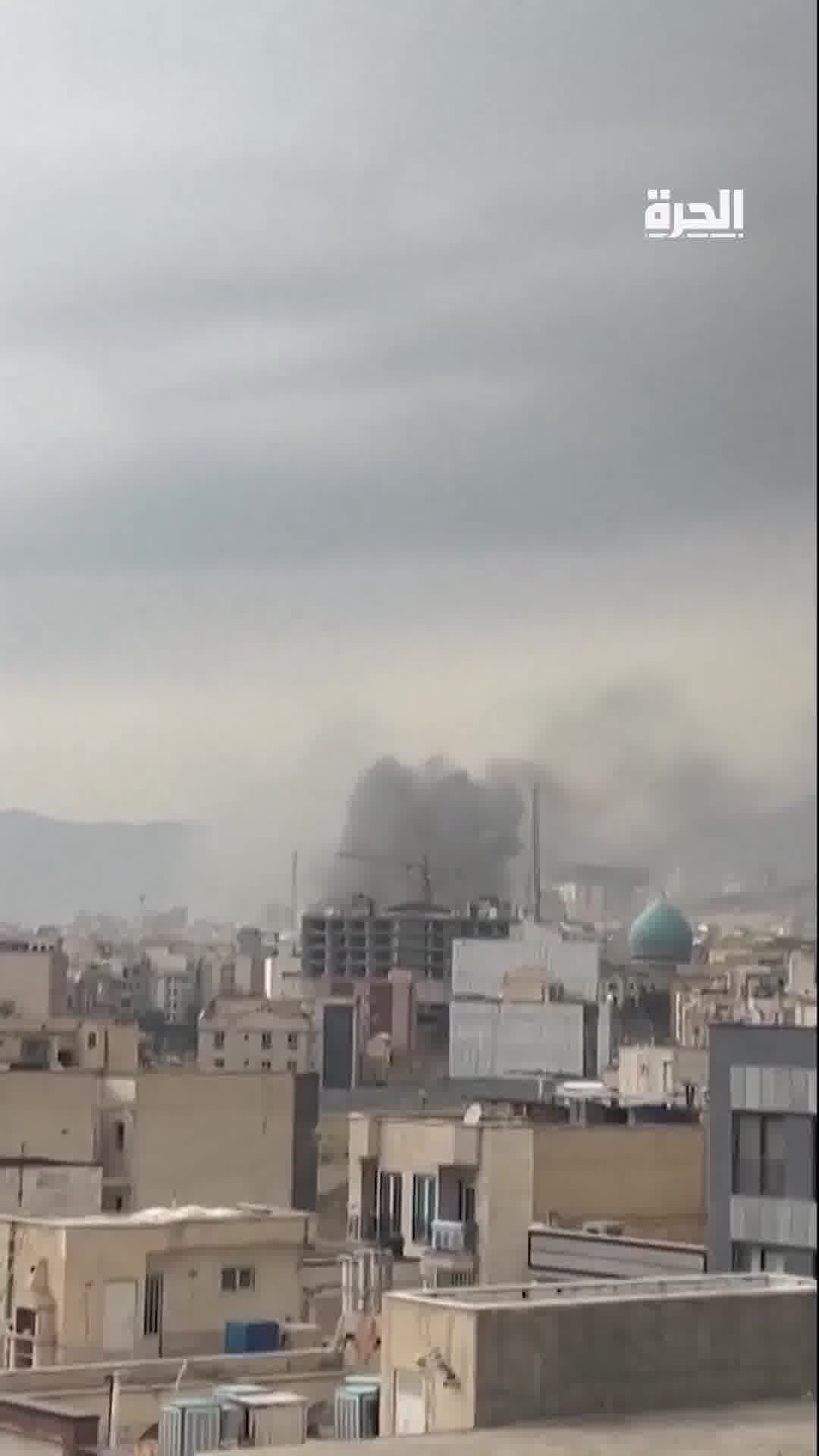 Footage shows airstrikes targeting the Iranian capital, Tehran.