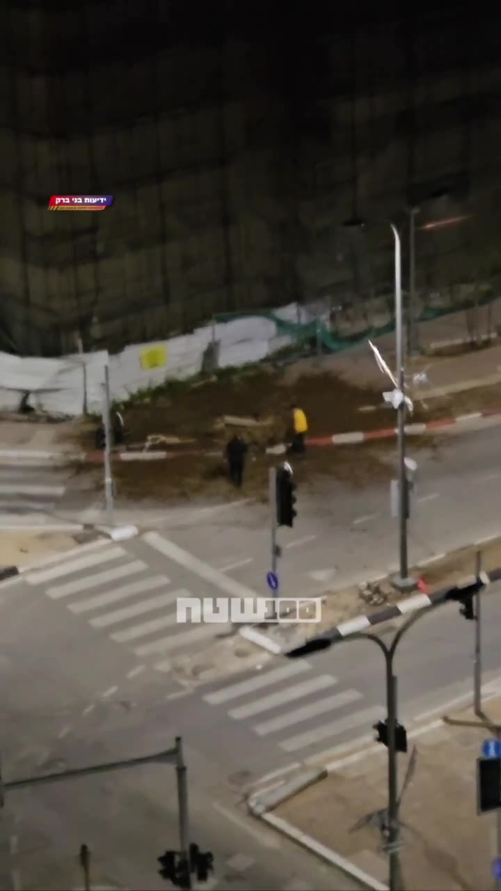 Impacts in several areas of Israel as result of Iranian missile strikes, falling debris of intercepted missiles