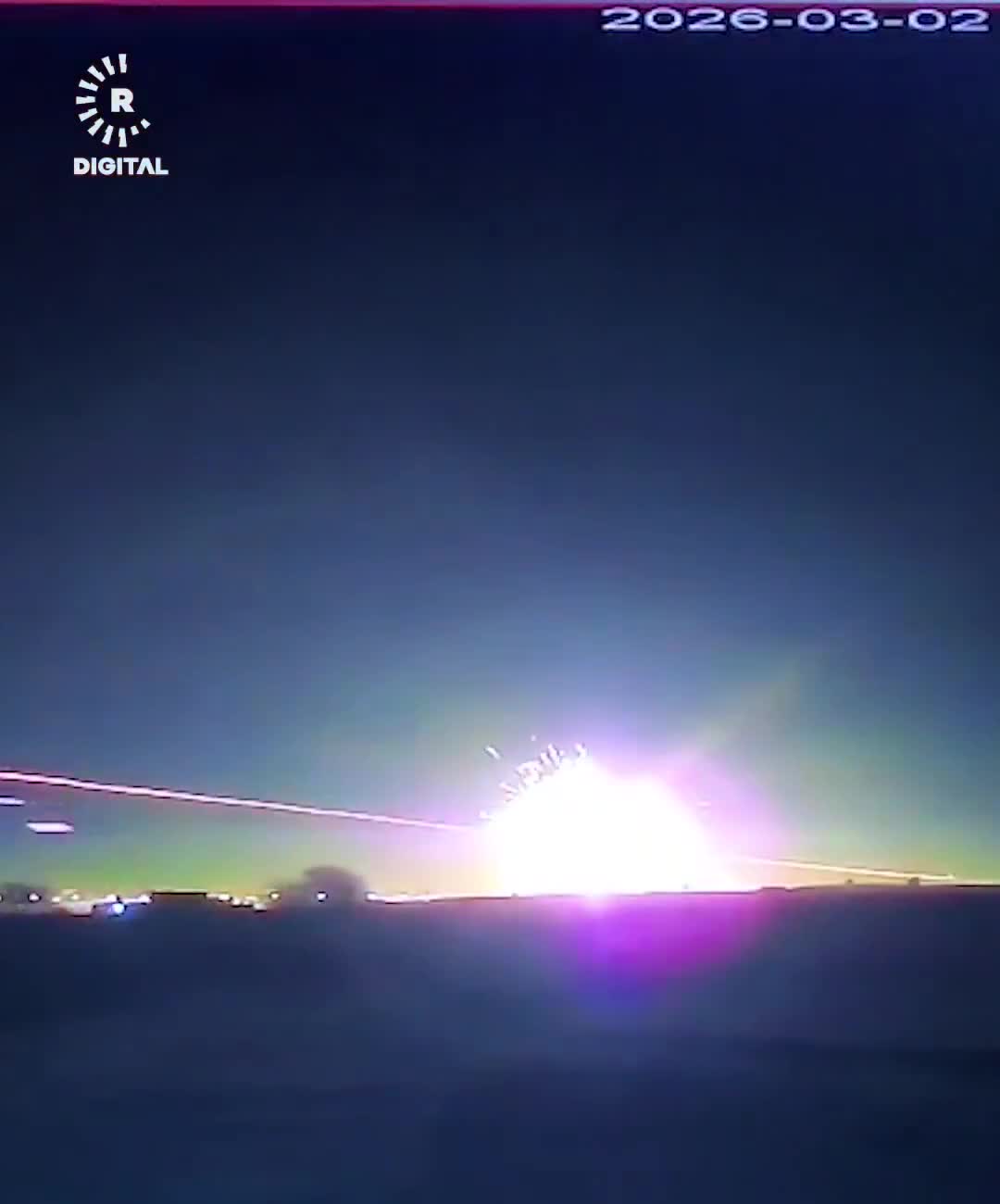 Video shows an Iranian one-way attack drone being successfully intercepted tonight by a U.S. Army C-RAM at Erbil International Airport in Kurdistan, Northern Iraq