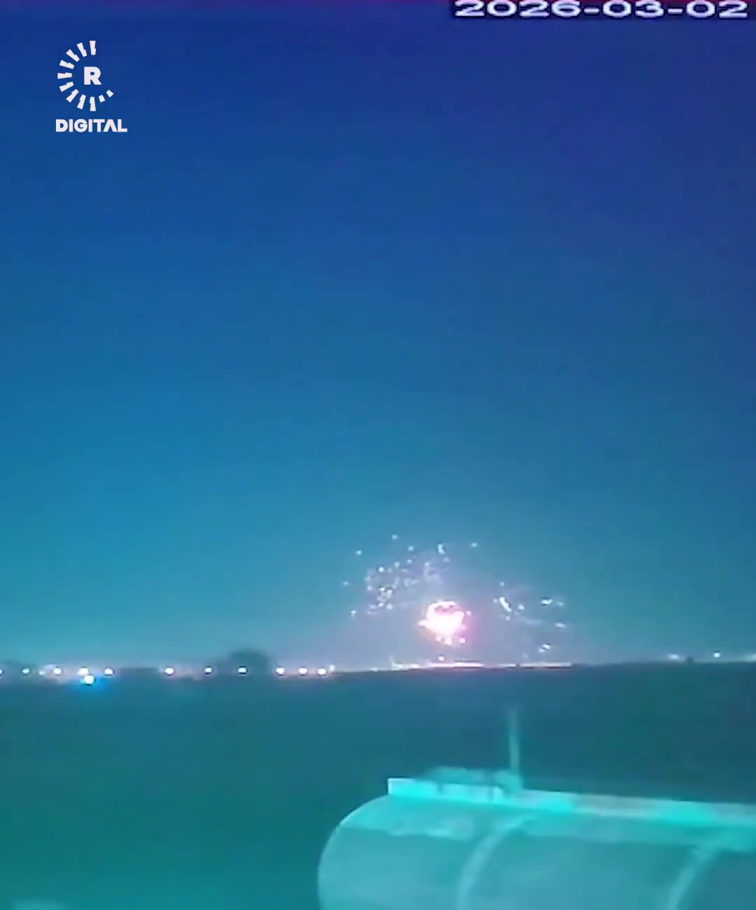 Video shows an Iranian one-way attack drone being successfully intercepted tonight by a U.S. Army C-RAM at Erbil International Airport in Kurdistan, Northern Iraq